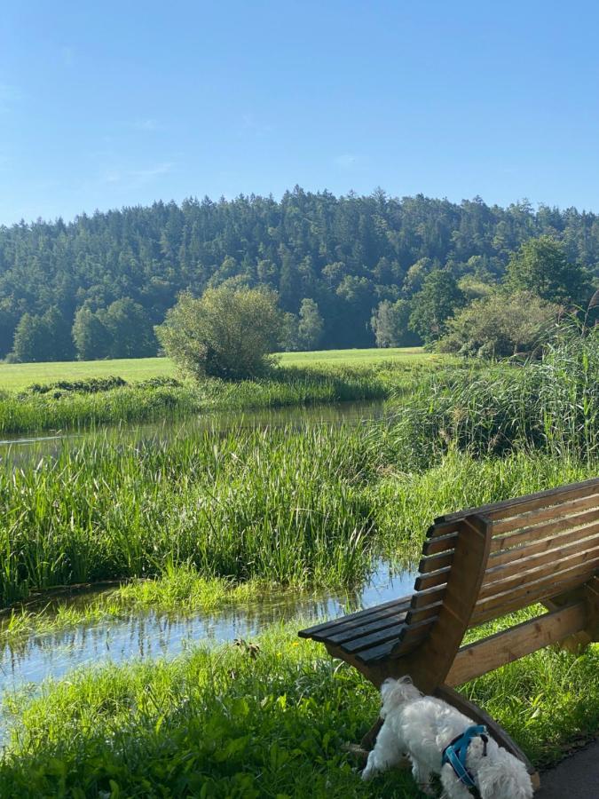 Idyllische Ferienwohnungen In Mossendorf Blick Zur Naab Burglengenfeld Esterno foto